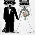 thumbnail image 3 of CafePress - Raccoons Wedding - Women's Light Pajamas, 3 of 4
