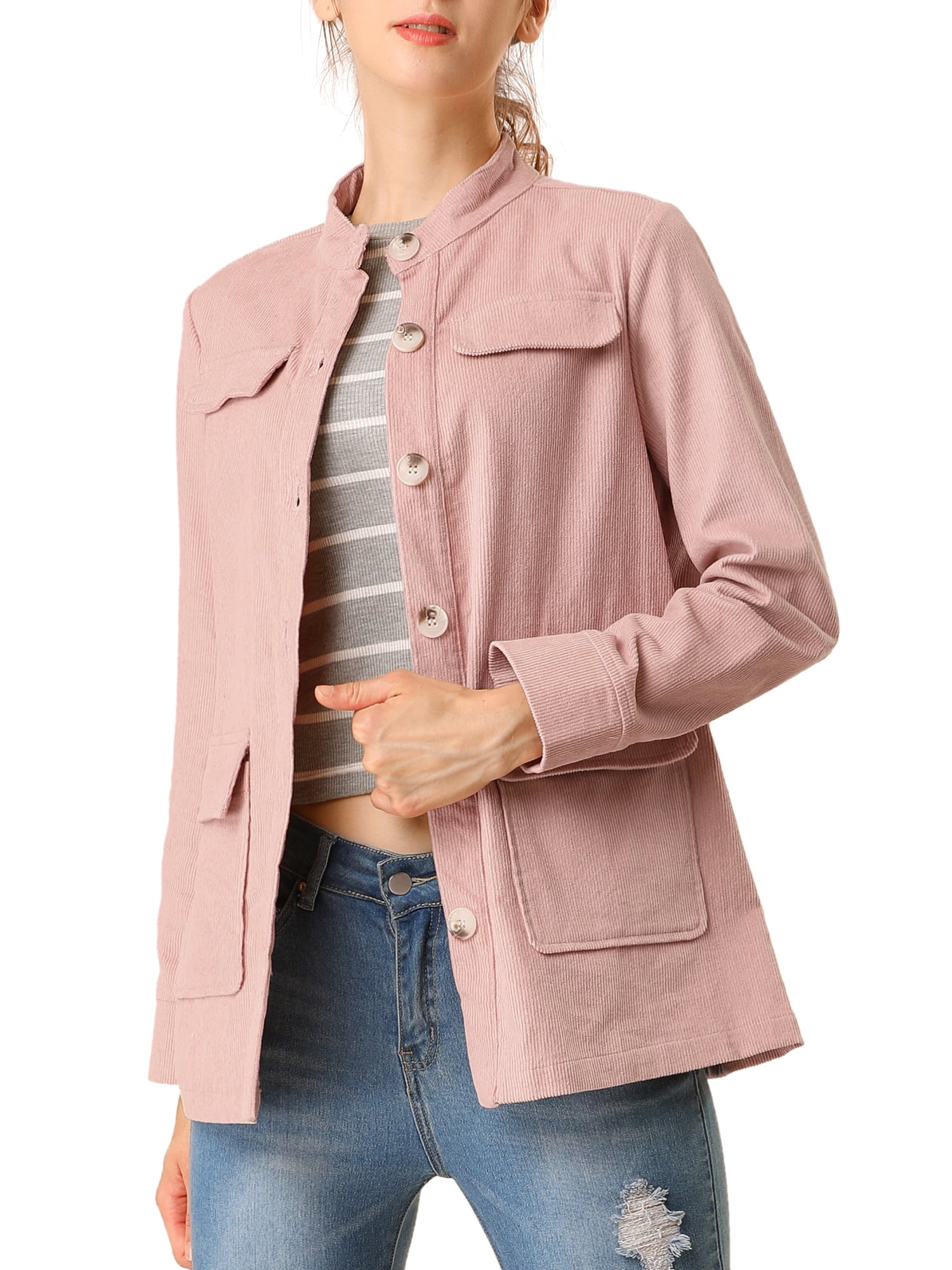 pink denim jacket size 18