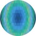 thumbnail image 1 of Ahgly Company Indoor Round Patterned Dark Turquoise Green Area Rugs, 6' Round, 1 of 6
