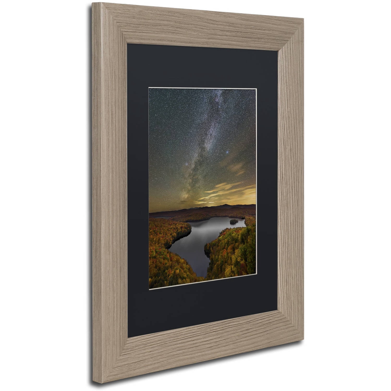 Trademark Fine Art "Harvest Sky" Canvas Art by Michael Blanchette Photography Black Matte, Birch Frame
