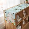 thumbnail image 6 of Table Runners 70 Inches Long Dress Scarves, Easter Farmhouse Coffee/Dining/Kitchen Table Decor, Holiday Table Runner, Spring Watercolor Eggs Tulip Wooden Grain Teal 13x70 Inch, 6 of 9