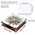 thumbnail image 2 of 2pcs DIY Diamond Painting Sticky Note Holder Kit Beautiful Floral Theme with Unique Diamond Style Essential for Craft Enthusiasts—The Perfect Gift Choice, 2 of 7