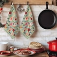 thumbnail image 6 of Sage Green Floral Kitchen Towels Set of 4, Spring Flowers Leaves Farmhouse Absorbent Dish Towels for Kitchen, Microfiber Hand Towel, Quick Drying Tea Towel for Cleaning Decorative Dishcloths, 6 of 7