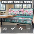 thumbnail image 4 of Garronmavis Hummingbird Cherry Blossom Aztec RV Dinette Cushion Covers RV Stretch Sofa Seat Slipcovers Wood Panels Camper Couch Cushion Covers 2 PCS Loveseat Slipcovers RV Interior Decor, 4 of 7