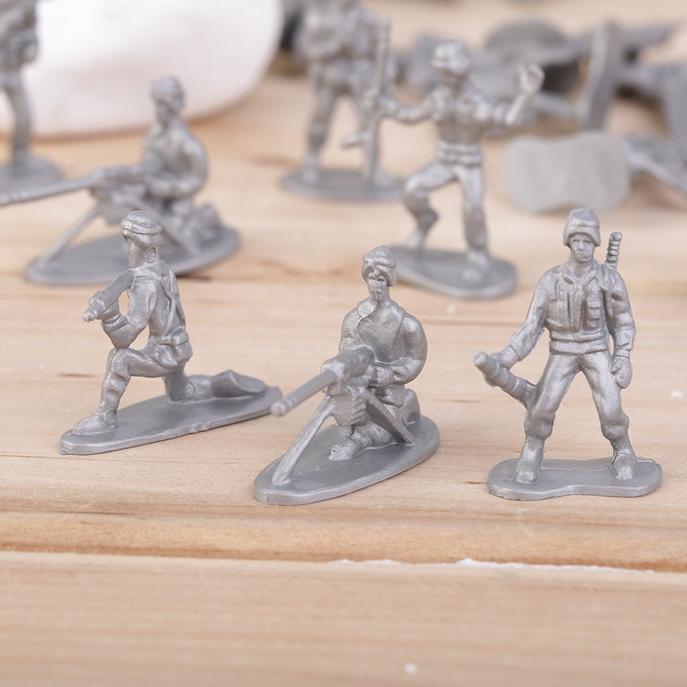 silver toy soldiers