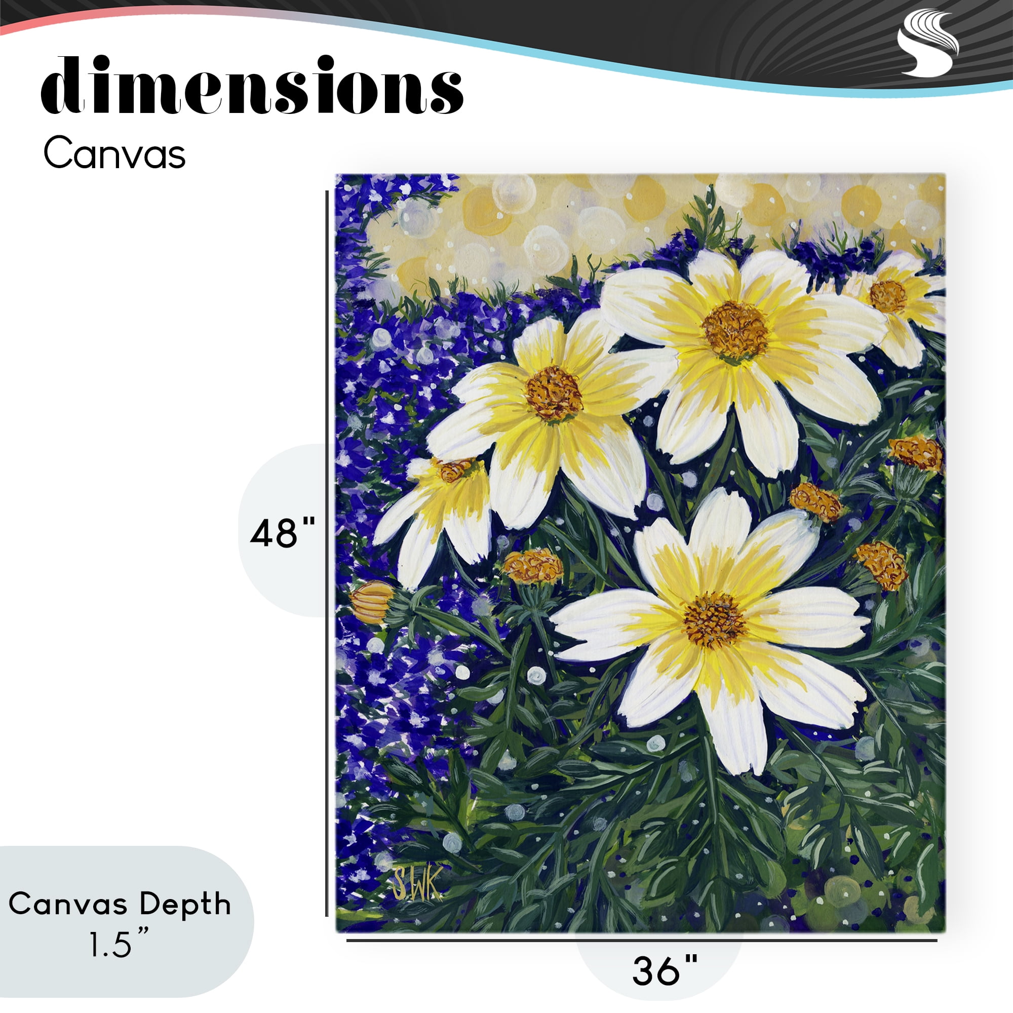 Stupell Industries Summer Garden Cosmos Canvas Wall Art, design by Sarah Waldron Kimball
