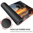 thumbnail image 4 of Gaming Mouse Pad XXL XL Large Mouse Pad Mat Long Extended Mousepad Desk Pad Non-Slip Rubber Mice Pads Stitched Edges Thin Pad (31.5x11.8x0.12 Inch)-Sunset Beach, 4 of 6