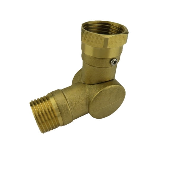 Garden Hose Swivel Adapter 180 and 360 Degree Metal Swivel Connector Adjustable Faucet for Irrigation Driveway Gold