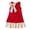 Red, variant on Kids Girl Dresses Pink Sleeveless Princess Birthday Girl Dress Graduation 4T