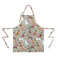 thumbnail image 2 of Cute Boxer Dog and Flowers Florals Apron-Garden Aprons for Women with Pockets-Cotton Linen Waterproof Kitchen Cooking Gardening Aprons Adjustable for Kitchen,Cooking,BBQ and Salon 33x27 Inch, 2 of 7