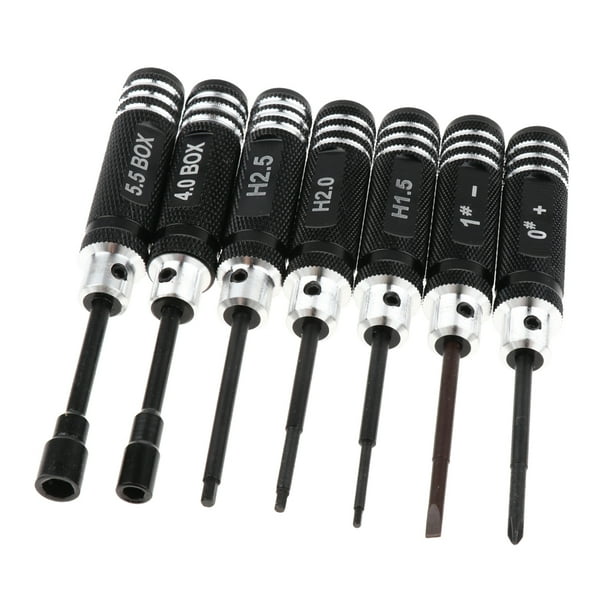 7 Pieces Black Screwdriver Set Screwdriver