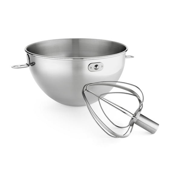 KitchenAid 3 Quart Stainless Steel Bowl & Combi-Whip - KN3CW