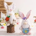 thumbnail image 7 of Norbi Easter Bunny Gnomes Decorations Easter Gnome with Carrot Handmade Swedish Tomte Plush Gnomes Faceless Doll for Spring Party Home Decoration Gifts for Kids/Women/Men, 7 of 7