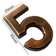 thumbnail image 4 of 3D Numeral Door Sign Self-Adhesives Glossy House Number Outdoor Address Sign Plate For Yard Floating Door Number Mailbox Signs, 4 of 9