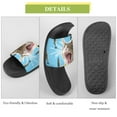 thumbnail image 7 of GZHJMY Stylish Slides for Women Men, Cat and Fish Collage Soft Flexible Slip-on Sandals Slippers, 7 of 7