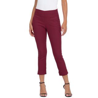 Time and Tru Women's Knit Pull On Capri Pants - Walmart.com