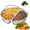 3 Sections, variant on 316 Stainless Steel Divided Plate with Double Handles, Round Divided Dinner Plate with 5 Compartments, Portion Control Tray and Divided Steamer Tray for Vegetables, Fish, Meat and Eggs