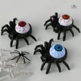 thumbnail image 3 of Uutvmp Halloween Spider Tea Lights Novelty LED Flameless Spider Candle Holder Lights Horror Spider Back Skull Eyeball Candle Lamp Trick Toy Gift for Indoor Outdoor Party Yard House Decor, 3 of 3