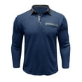 thumbnail image 5 of BXINGOHAI Golf Shirts for Men Long Sleeve Lightweight Casual Collared Shirts with Button Today Sales Sapphire Blue,2XL, 5 of 6