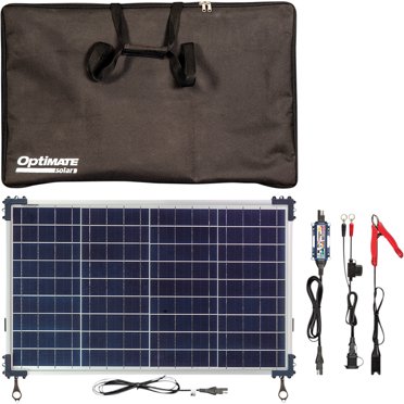 OptiMate Solar Duo 40W Kit Voyage – Chargeur Solaire 12V Intelligent Étanche + Mainteneur Batterie Lithium/Plomb
