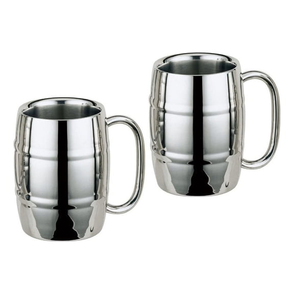 2 Stainless Steel Cups Barrel Color Fix 500 Ml