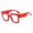 Red, variant on Only Moment Retro Aviator Sunglasses for Women Men Plastic Lightweight Narrow Shades Trendy UV Protection Sun Glasses Black One Size