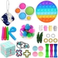 thumbnail image 1 of Wangscanis Fidget Toys Set 28/30Pcs Anti-Anxiety Tools Stress Relief Toys, 1 of 8