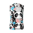 thumbnail image 6 of Lsque Panda Cute Pink Hearts Print Men's Cotton Blend Sleeveless Muscle Shirts (S-3XL)- Moisture Wicking, Odor Protection, UPF 30+,Small, 6 of 8