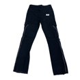 thumbnail image 4 of ZHUASHUM Pant For Men Solid Color Straight Leg Pants Stylish Stretch Patch Denim Stacked Pants,Xl Black, 4 of 6
