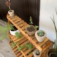 thumbnail image 4 of Soporte de Madera para Plantas Interior y Exterior, muy resistente y bonito para casa y jardín. Estantes exhibidor para flores y macetas de tres niveles. D4 Moderno, 4 of 7