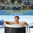 thumbnail image 5 of Tutivo The Cold Pod Pro 79 Gallon Large Ice Bath Tub for Athletes Cold Plunge Tub for Recovery Outdoor Use Gyms Home Cold Water Therapy and Sports Recovery, 5 of 8