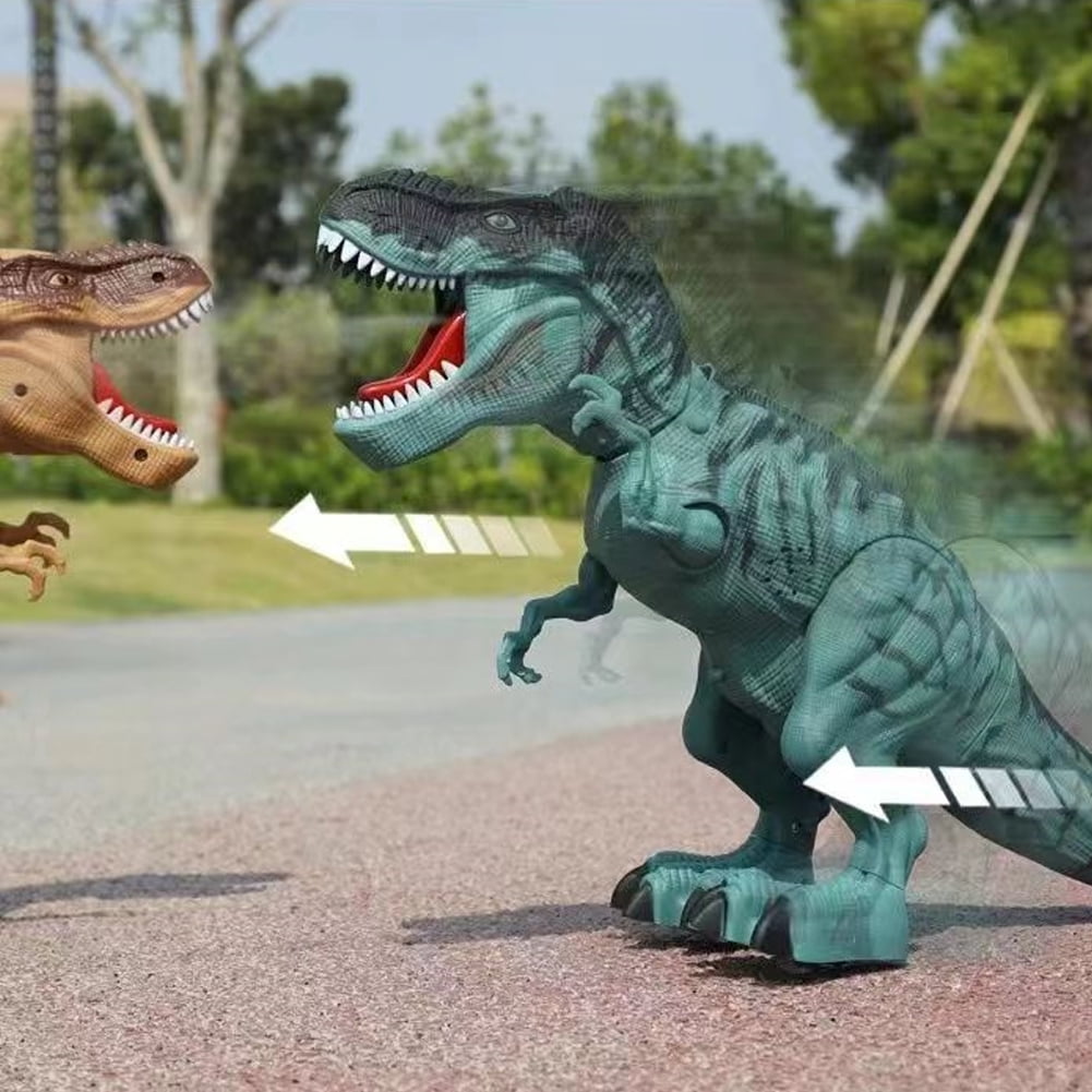 Godderr Kids Toddlers Electric Dinosaur Toys with Roaring Sound Walking Fire Spraying Dinosaur Toys for Kids Toddlers Baby Boys Girls 3-12 Years
