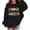 Black, variant on KAUOD First Day of School Sweatshirt Girls Boys Kindergarten Crewneck Sweatshirts Oversized Drop Shoulder Top Letter Graphic Shirt