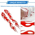 thumbnail image 5 of Unique Bargains Reflective Bumper Decal Red Square Flame Bar Reflective Car Sticker Personalized Decoration, 5 of 7