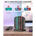 thumbnail image 6 of Daenfyy Switch Controller Charger for Nintendo Switch 2, Charging Dock for Joy-Pads with Charging Indicator, Dock Station for Joy Cons with USB Type-C Charging Cable, 6 of 8