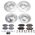 thumbnail image 3 of PowerStop Front and Rear Z23 Evolution Sport Carbon-Fiber Ceramic Brake Pad and Drilled & Slotted Rotor Kit Fits: BUICK CHEVROLET GMC Select Models K7565, 3 of 10