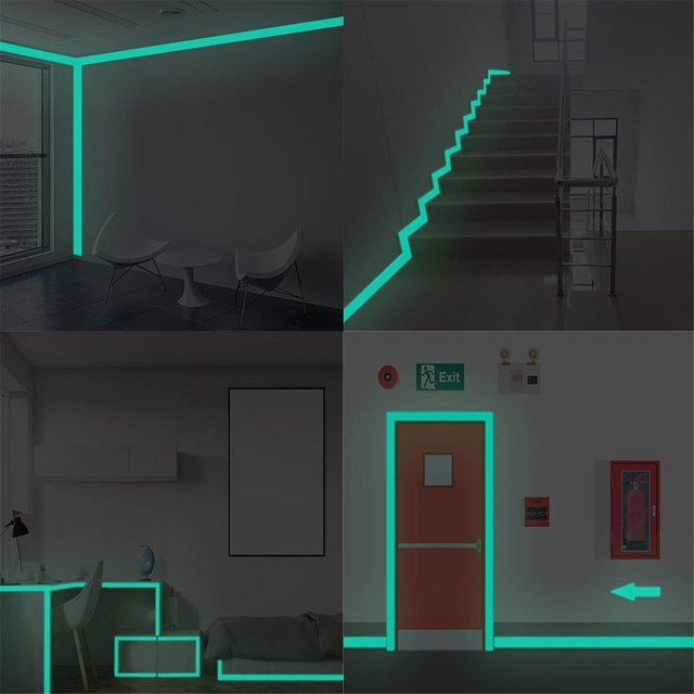 Ganfancp Calcomanía de Pared de Tira Luminosa Familiar Calcomanías Murales Removibles Arte En Vinilo Decoración de Habitaciones Ofertas de La Semana 1X Pegatina
