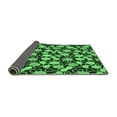 thumbnail image 2 of Ahgly Company Indoor Round Abstract Emerald Green Modern Area Rugs, 4' Round, 2 of 4