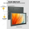 thumbnail image 4 of LESOWN Mini Additional Display 4.3 inch Small Screen HDMI 800x480 IPS Secondary LCD Monitor Metal Shell for Windows PC Laptop, 4 of 9