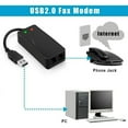 thumbnail image 3 of HLONK USB 56K Voice Fax Data External V.90 V.92 Modem With Dual Ports  Compatible With Windows 98SE/2000/ME/XP/Vista/Win 7 And Support Auto-Dial  Tone And Pulse Dialing  Auto Answer  Auto, 3 of 10