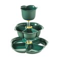 thumbnail image 2 of Vacemry Under $5 Rotating Veggie Platter, Multi-Layer Serving Tray with Colander, Plastic Party Appetizer Dish for Fruits, Snacks, Desserts, Hot Pot Ingredients, Versatile Kitchen Serving Utensil, 2 of 8