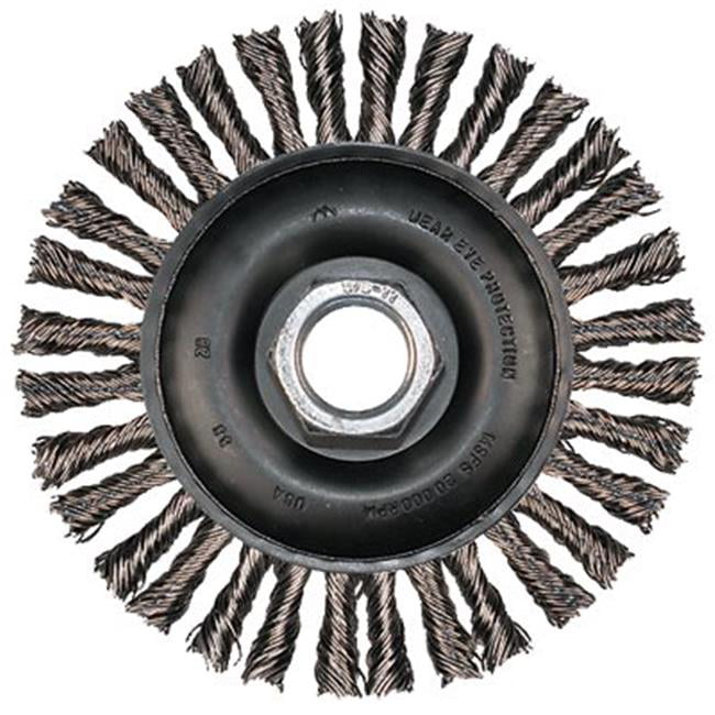Burnishing Wheel Grit 60 240 400 & stainless steel wire wheel 5/8"-11 adapter 