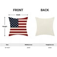 thumbnail image 5 of 4th of July American Flag Pillow Covers 20x20 Inch Set of 2 Independence Day Memorial Day Decor Throw Pillows USA Patriotic Stars Outdoor Decorative Cushion Cases for Couch Bed Decorations, 5 of 6