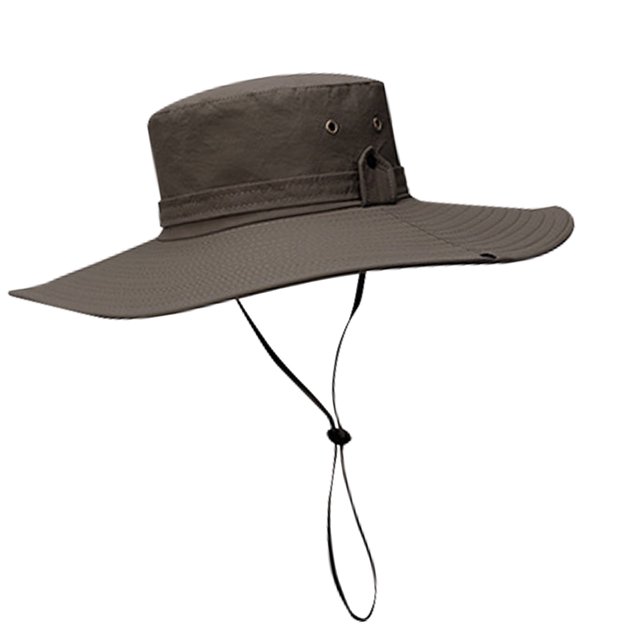 Sombero de Cubo, Cordón transpirable Ajustable, Sombrero de Sol de Ala Ancha para Senderismo, Camping, Pesca, Agricultura