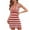 A32-Red, variant on Casual Dresses for Women 2026 Summer Halter Neck Crochet Dress Striped Openwork Backless Bodycon Beach Cover Up