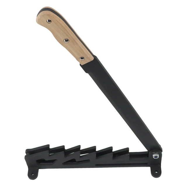 Firewood Kindling Splitter, Stable Adjustable Wooden Handle Multifunctional Kindling Cracker Compact Wall Mounted With For Picnic