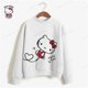 thumbnail image 3 of Sudadera con estampado de gran tamaño para mujer, sudadera holgada de estilo anime de otoño 2024, sudaderas con capucha de alta calidad con estampado de Hello Kitty para niña, 3 of 5