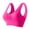 08# Hot Pink, variant on Qwertyu Wirefree Bras for Women Full Coverage No Underwire Everyday Bras Comfortable Wireless Jelly Bras Light pink 2XL