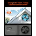 thumbnail image 6 of 15 Inch Gable Mount Fan 1650 CFM Attic Exhaust Fan with Adjustable Thermostat, 6 of 7