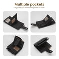 thumbnail image 4 of Small Wallet for Women, Stylish Leather Bifold Wallets Purse for Men with ID Window, Card Holders, RFID Blocking Lightweight, Black, 4 of 7